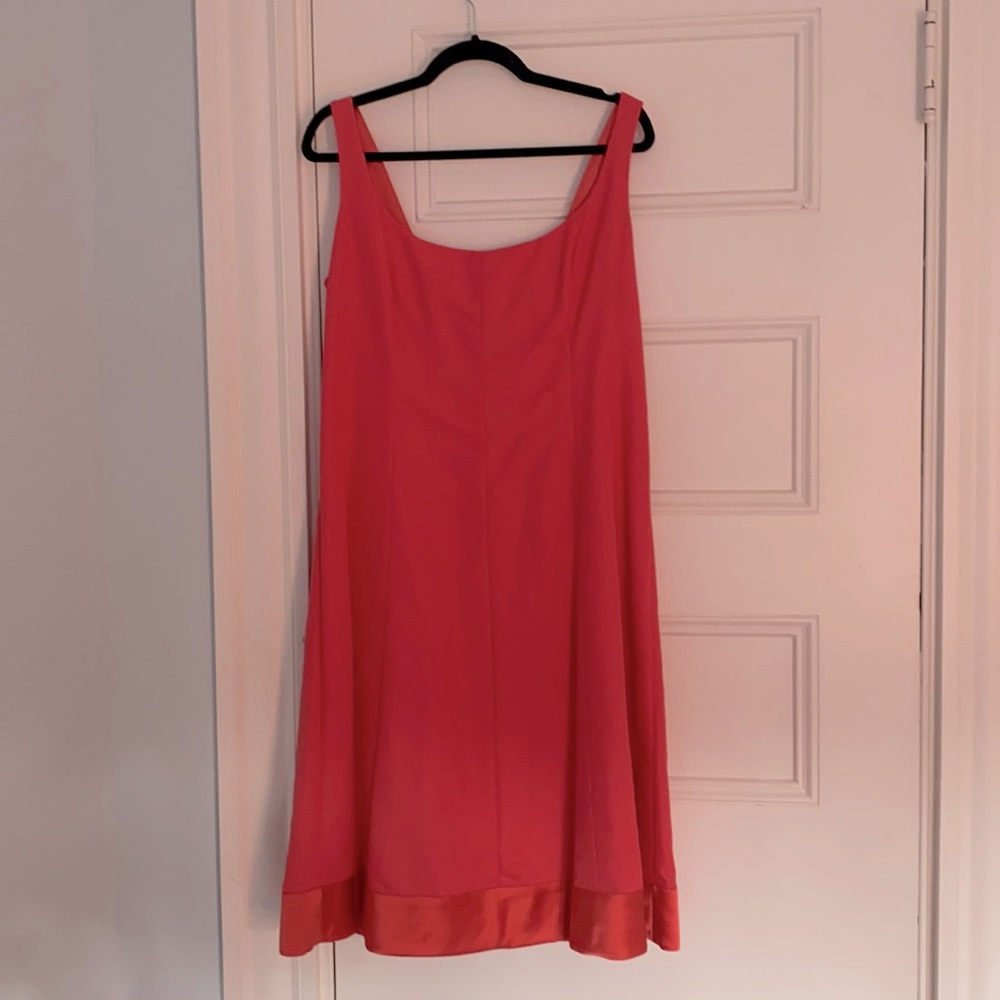 Salmon j.crew cocktail or wedding guest dress